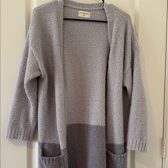 Thread & Supply Heather Gray Open Cardigan - Picture 4 of 4